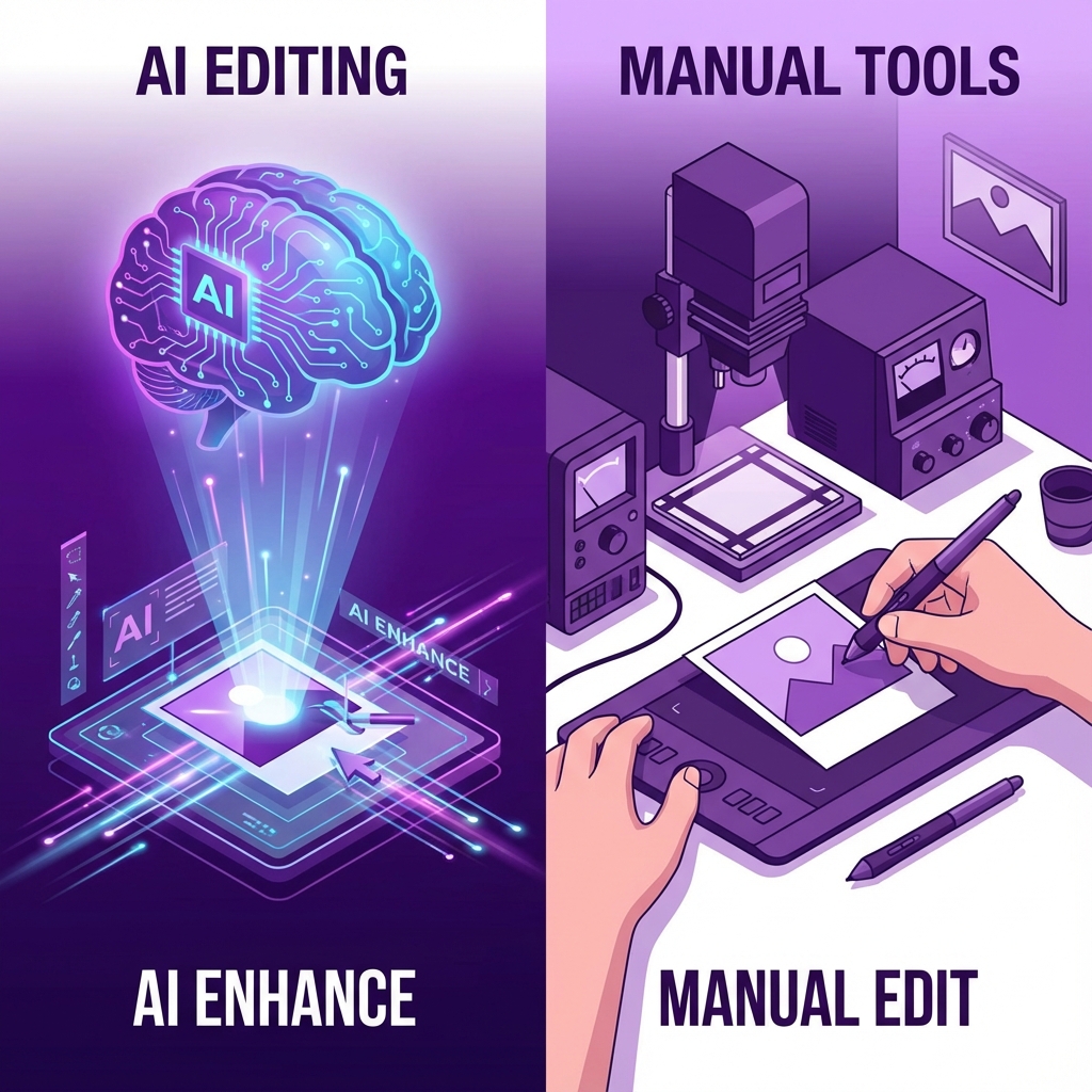 AI vs Traditional Photo Editing Tools - Why Smart Automation is Revolutionizing Image Editing in 2025